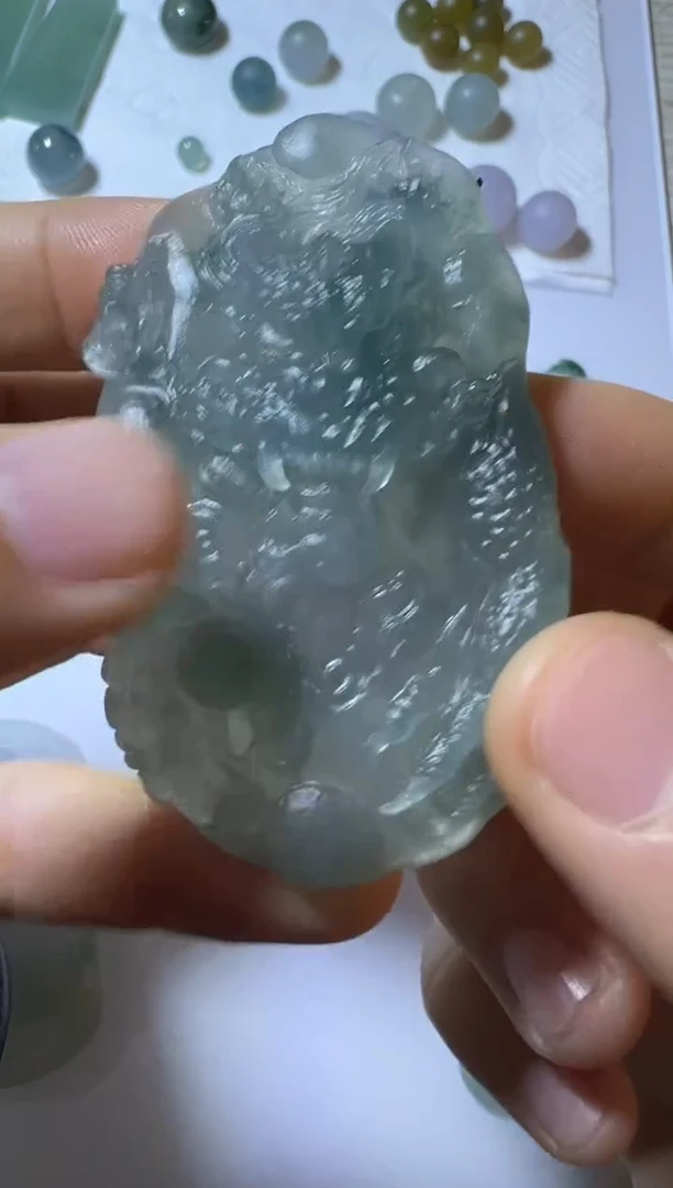 未镶嵌定制翡翠龙牌