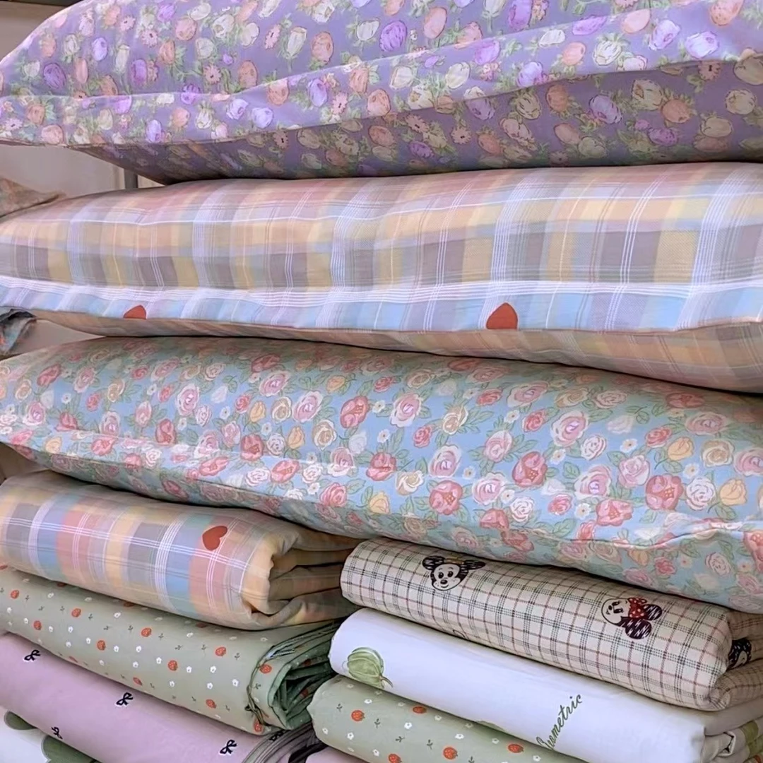 断码花边斜纹三件套床单+枕套四季款 单人-xx印花小碎花棉枕