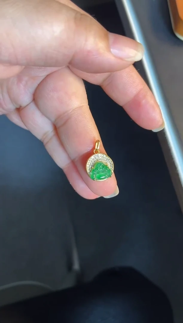 吊坠(不含链)银S925镶嵌翡翠1