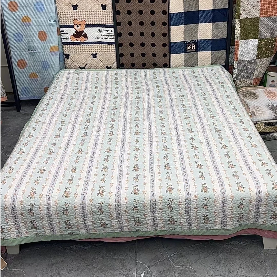 2*2.3米 四季双层纱床盖《缤纷彩条》