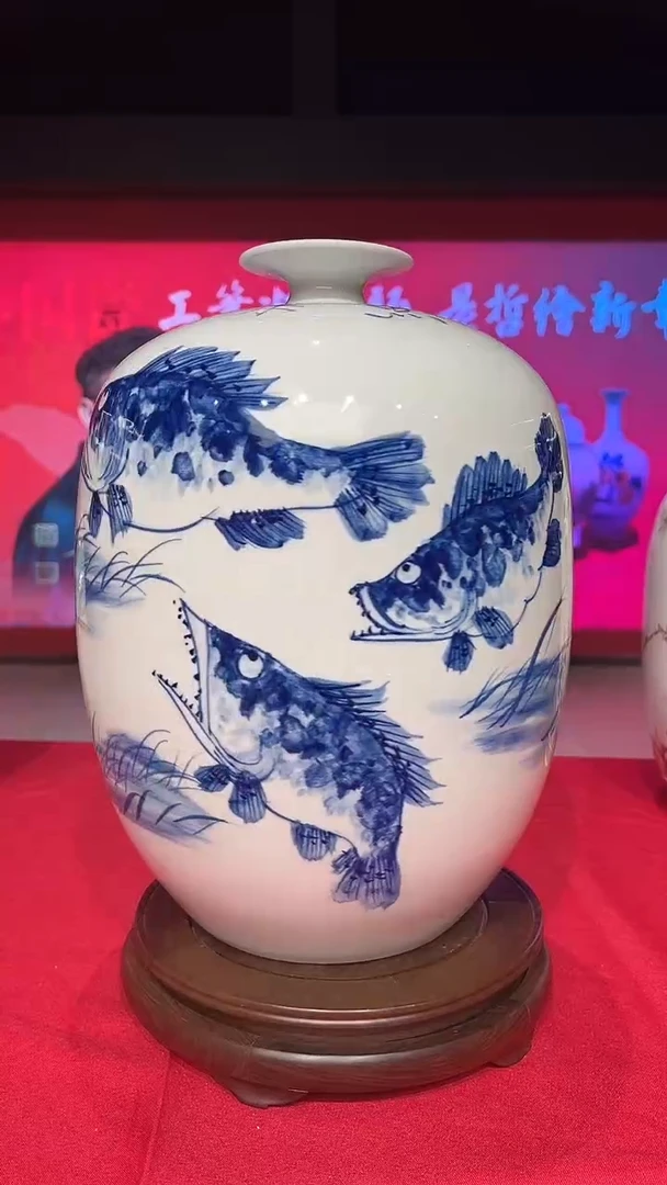 其他崔景哲-瓷器-C大-鱼乐图