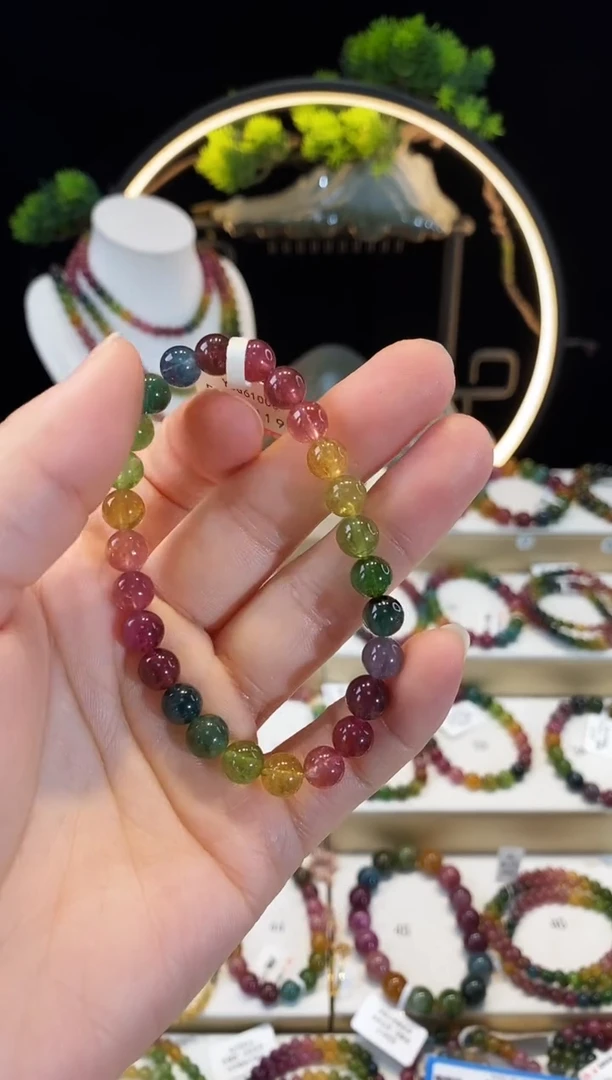 【闪购商品】碧玺手串未镶嵌YSG61008三圈颜色微差