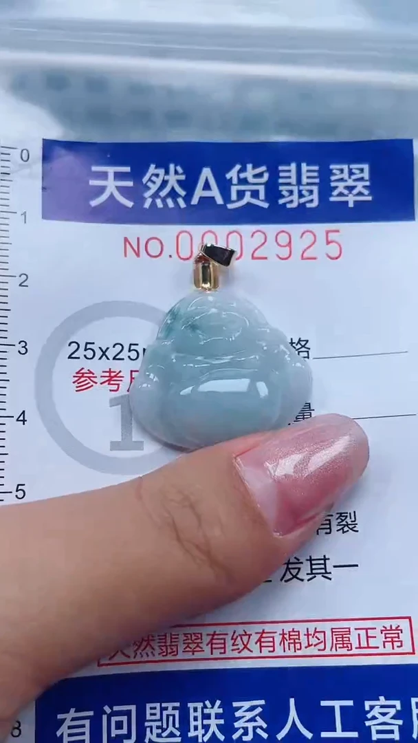 翡翠未镶嵌吊坠(不含链)1