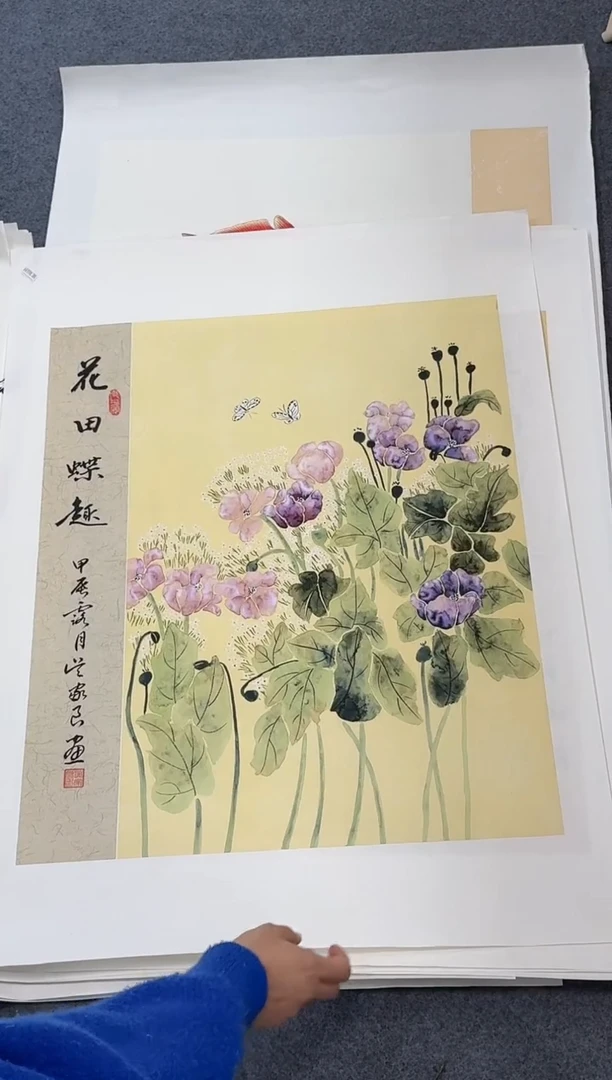 国画同类型随机花田