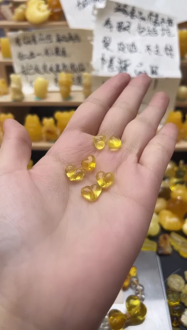 琥珀未镶嵌珠宝奇石006琥珀蜜蜡微瑕多样性随机发其二