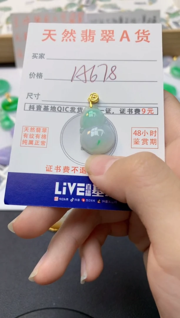 颈饰未镶嵌翡翠天然缅甸A货翡翠