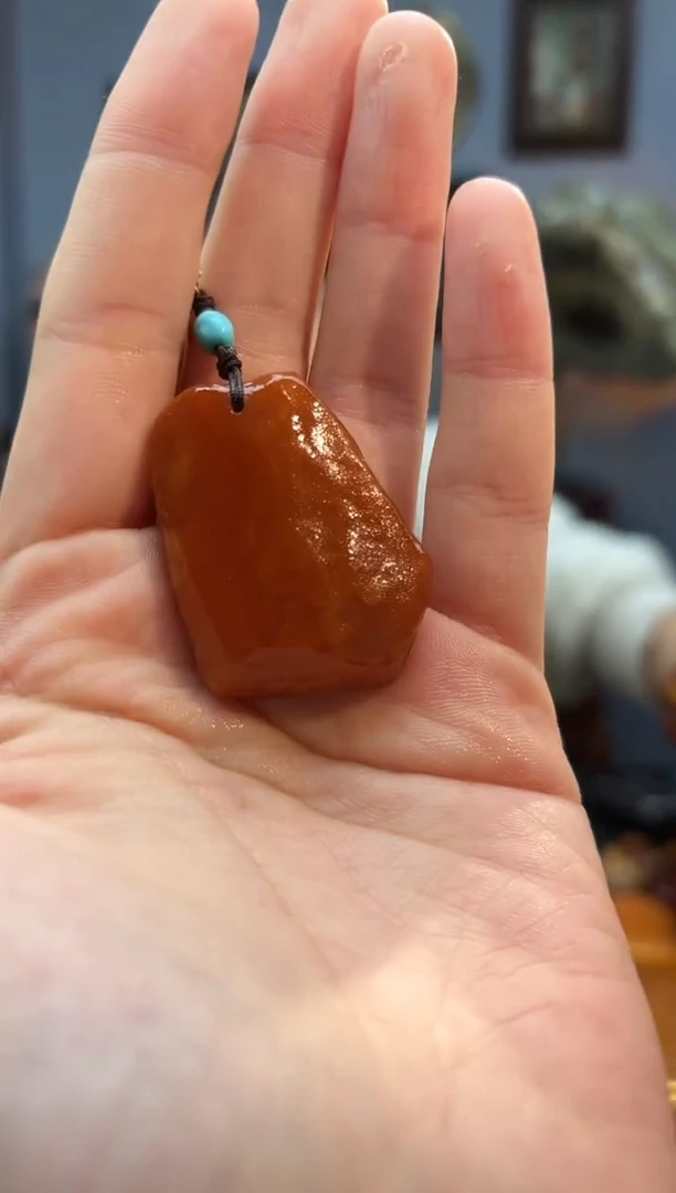 琥珀颈饰未镶嵌风**去包挂