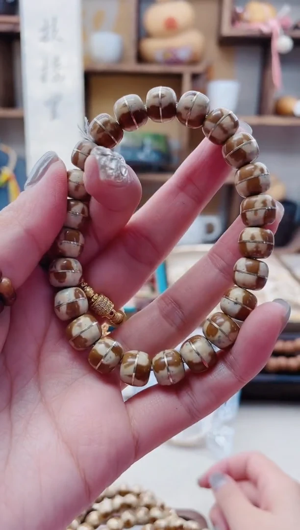 【闪购商品】紫金鼠手串H183紫金鼠拉丝汉堡珠单圈