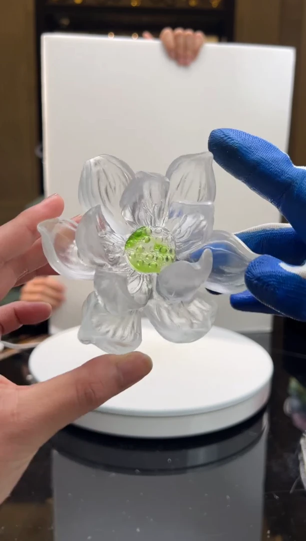 【闪购商品】摆件 CML034夏荷香插水晶琉璃摆件