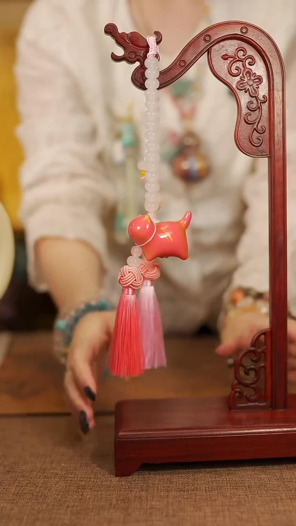 718宴禾堂漆猫挂件------68