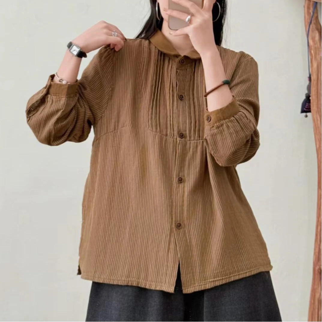 8152新款春季休闲百搭气质内搭外穿长袖衬衫