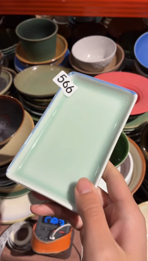 瓷片小***️566方形小碟1个