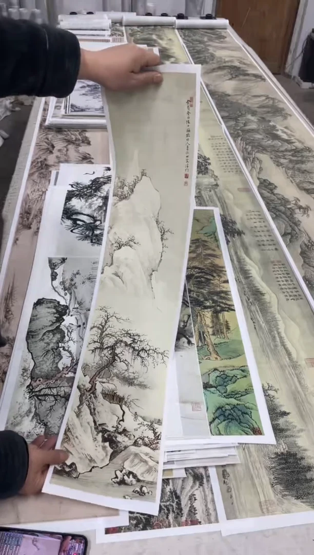 17 陈少梅山水 微喷复刻