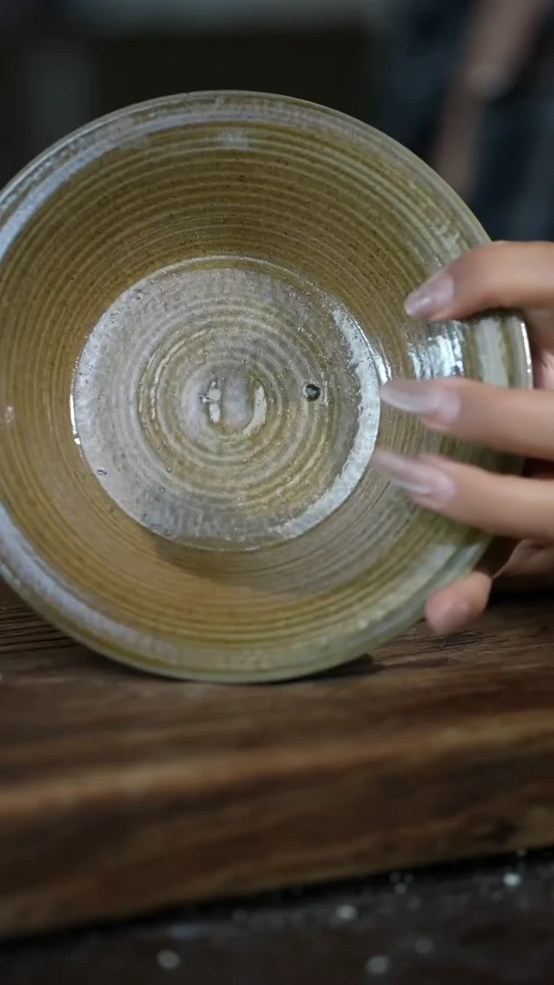 浪鬼柴烧禅寂系列壶承 窑渣