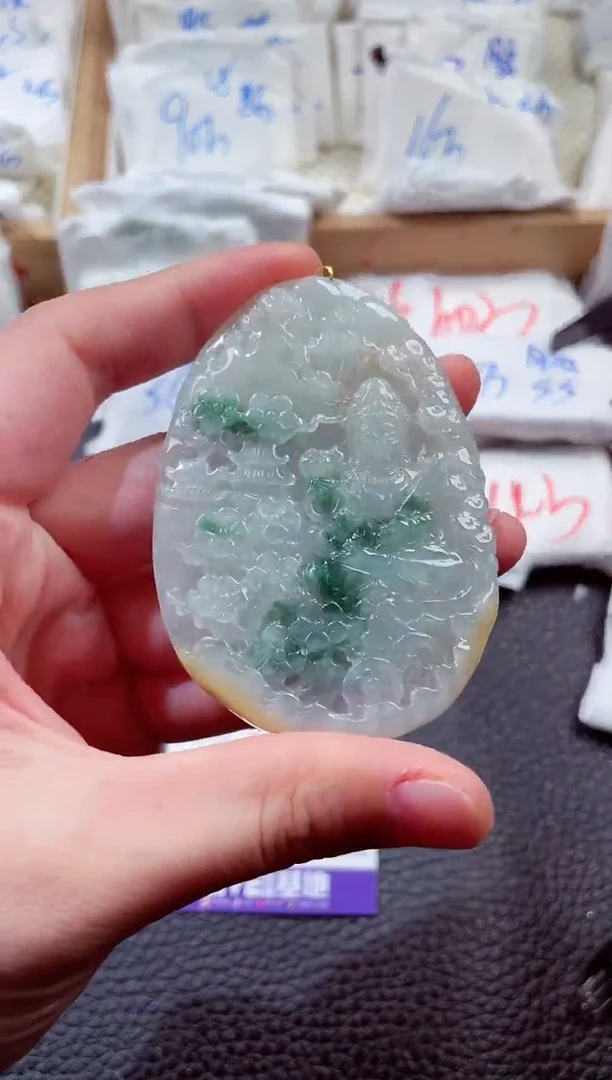 翡翠未镶嵌颈饰000002481虚空