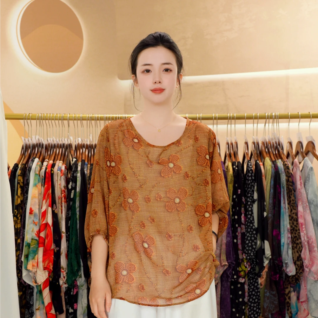 现货下播发-夏季时尚大码女装来才