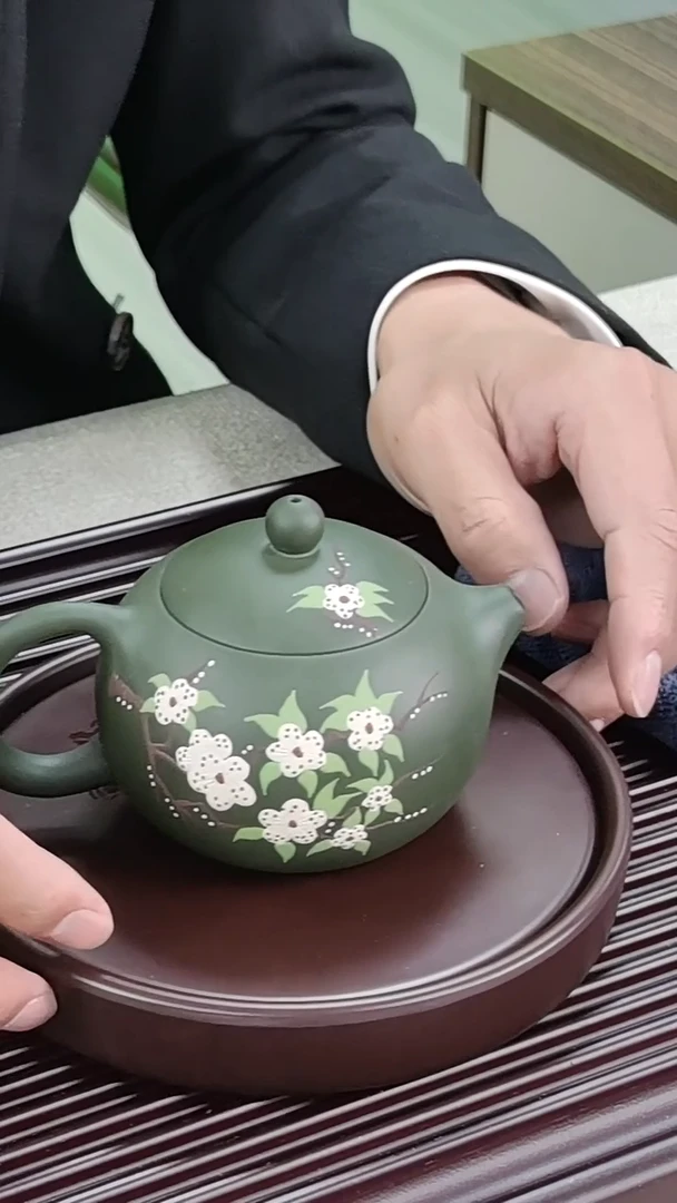 茶壶紫砂紫砂壶泥绘
