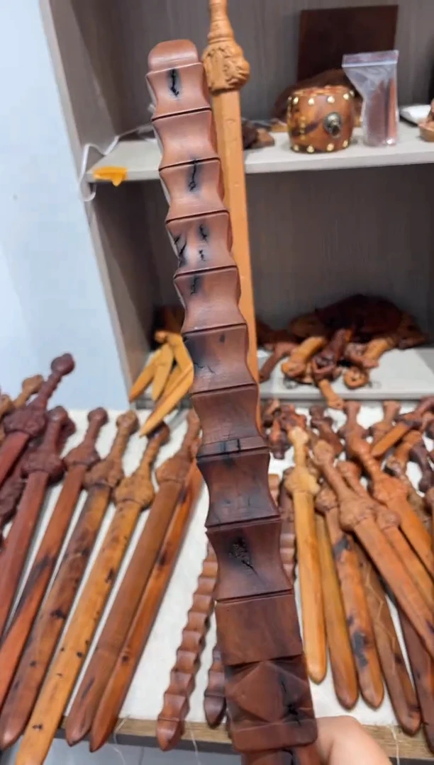 木枣木雷焦40公分九节鞭