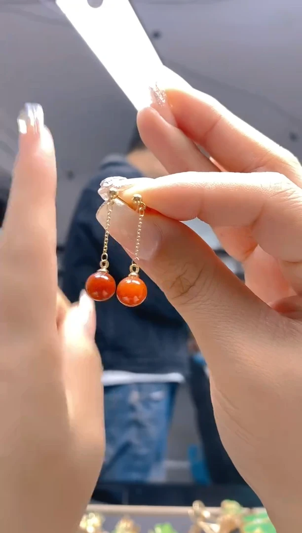 【闪购商品】翡翠耳饰合金378翡翠耳钉