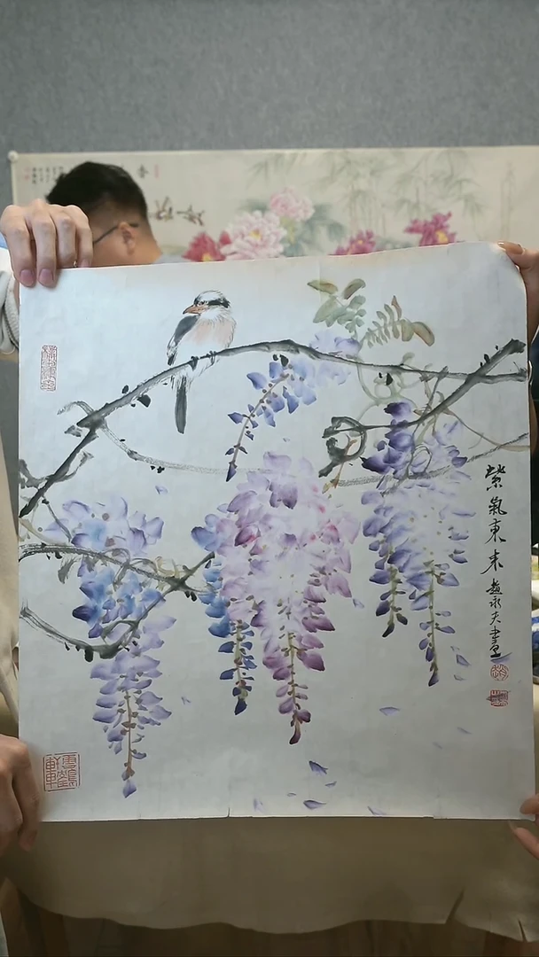 国画赵永夫二平尺花鸟作品