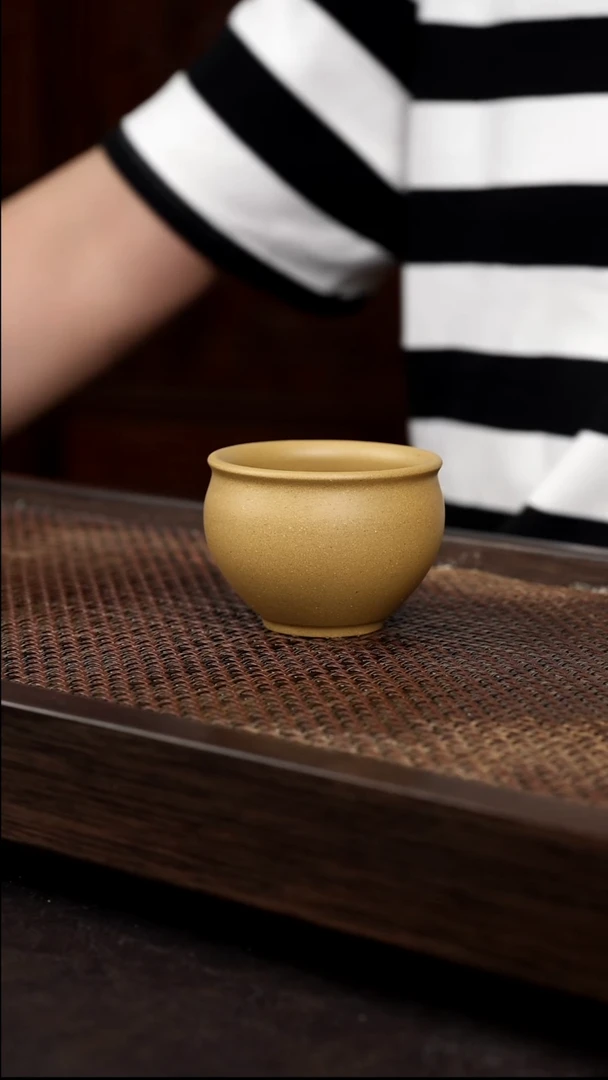 茶壶紫砂黄金段圆融杯