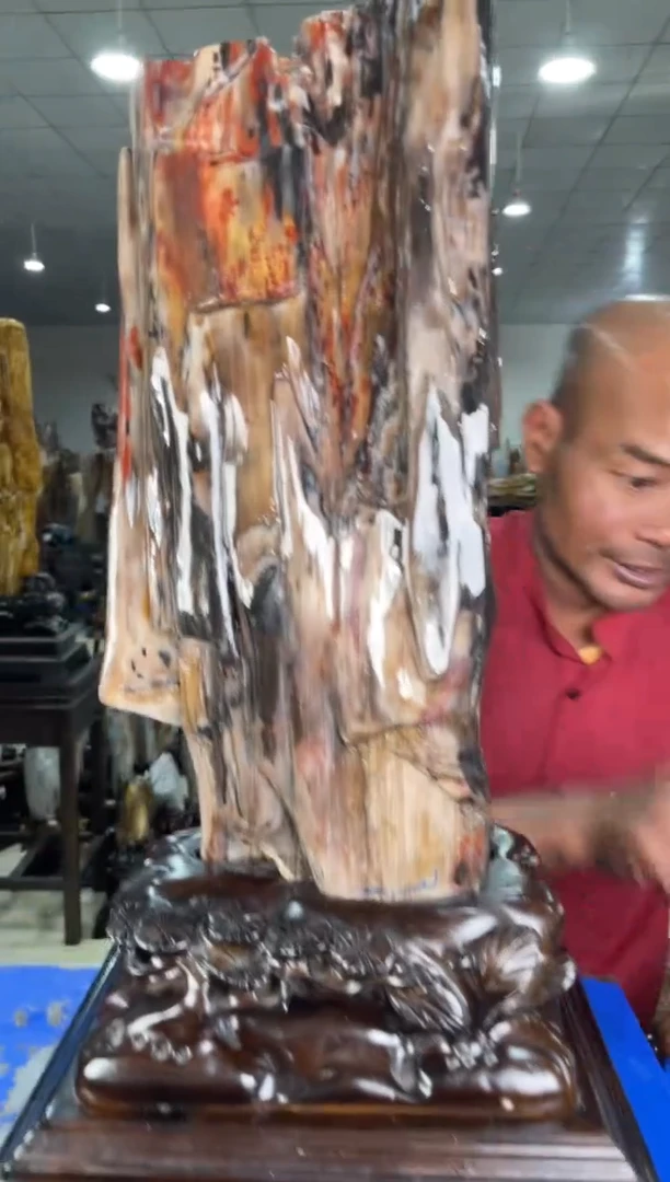 【闪购商品】硅化玉摆件未镶嵌33