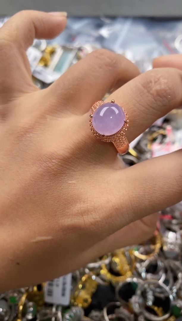 未镶嵌戒指翡翠333---3