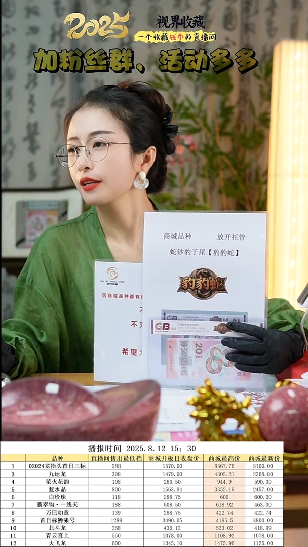 塑料纪念钞蛇钞国标评级65分起豹豹蛇豹子尾单张不挑号1299档