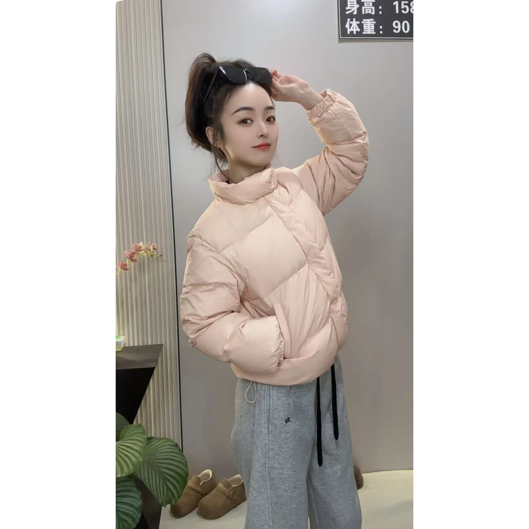 羽绒服女短款时尚韩版加厚保暖百搭小个子学生气质休闲秋冬外套