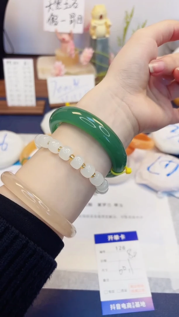 【闪购商品】石英质玉手镯未镶嵌126-东陵玉-圈口60