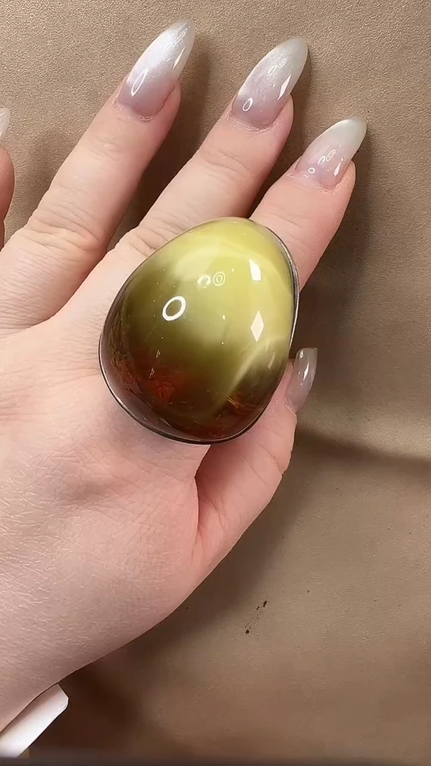 琥珀颈饰未镶嵌戒指