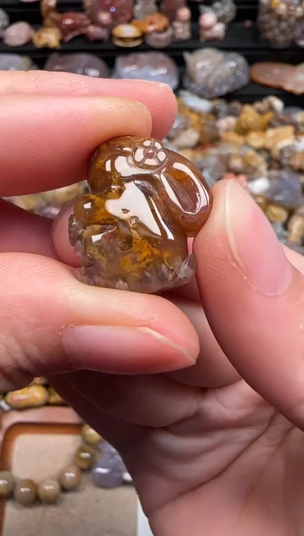 硅化珊瑚（珊瑚玉）未镶嵌颈饰739