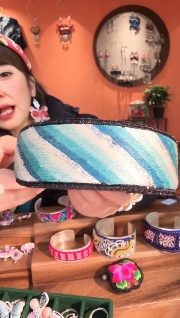 织绣手工苗绣刺绣首饰56发箍