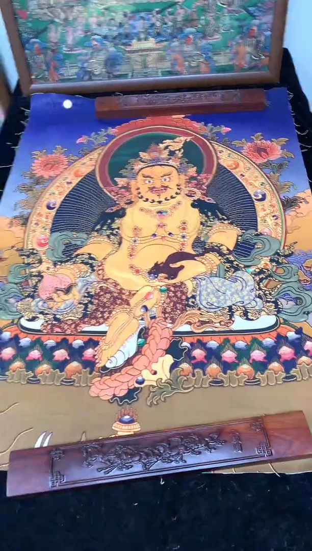 卷轴画066黄财神