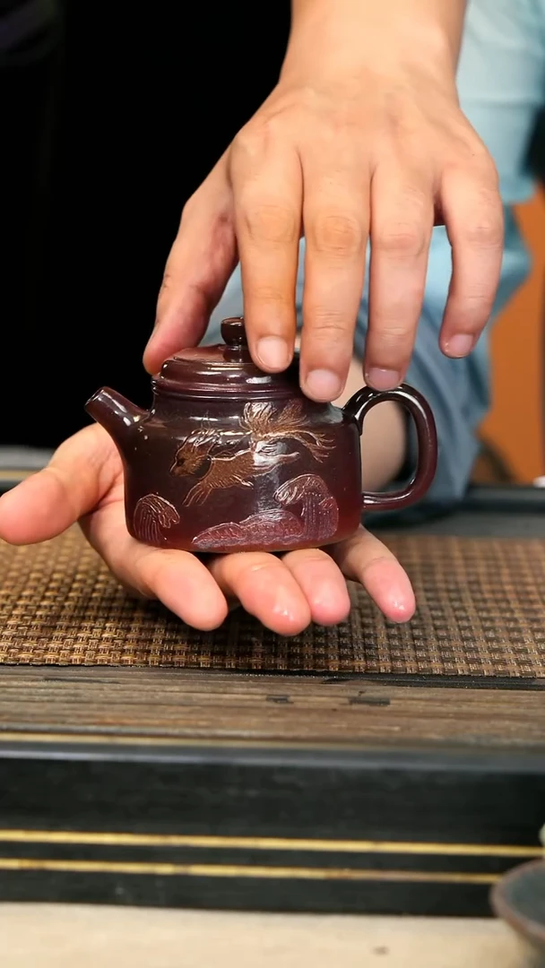 紫砂壶ZCJ35 《德中》豆青柴烧