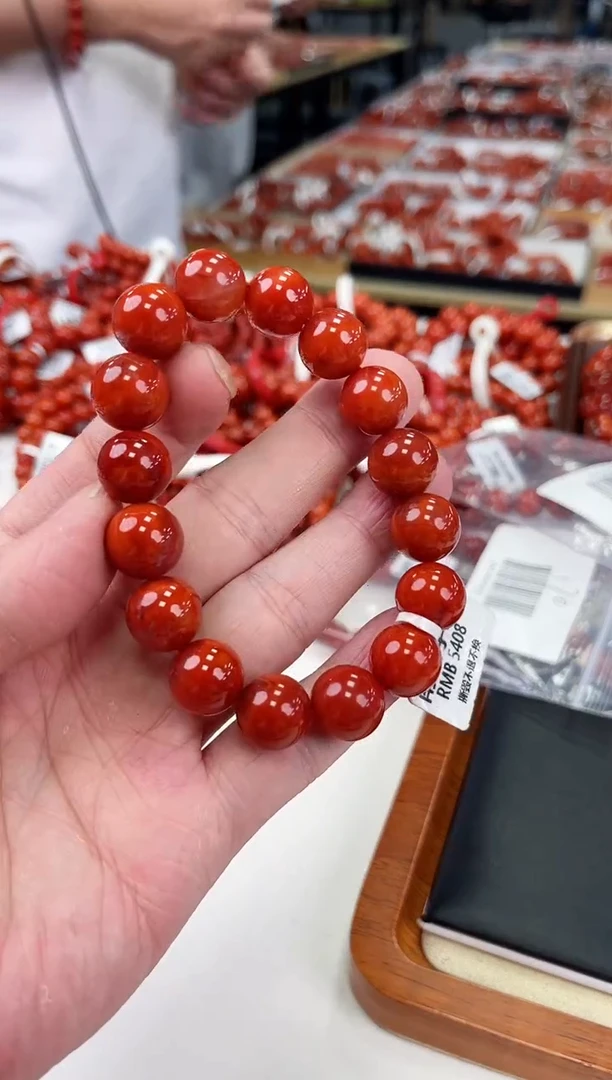 【闪购商品】南红玛瑙瓦西手串13+未镶嵌一个/条