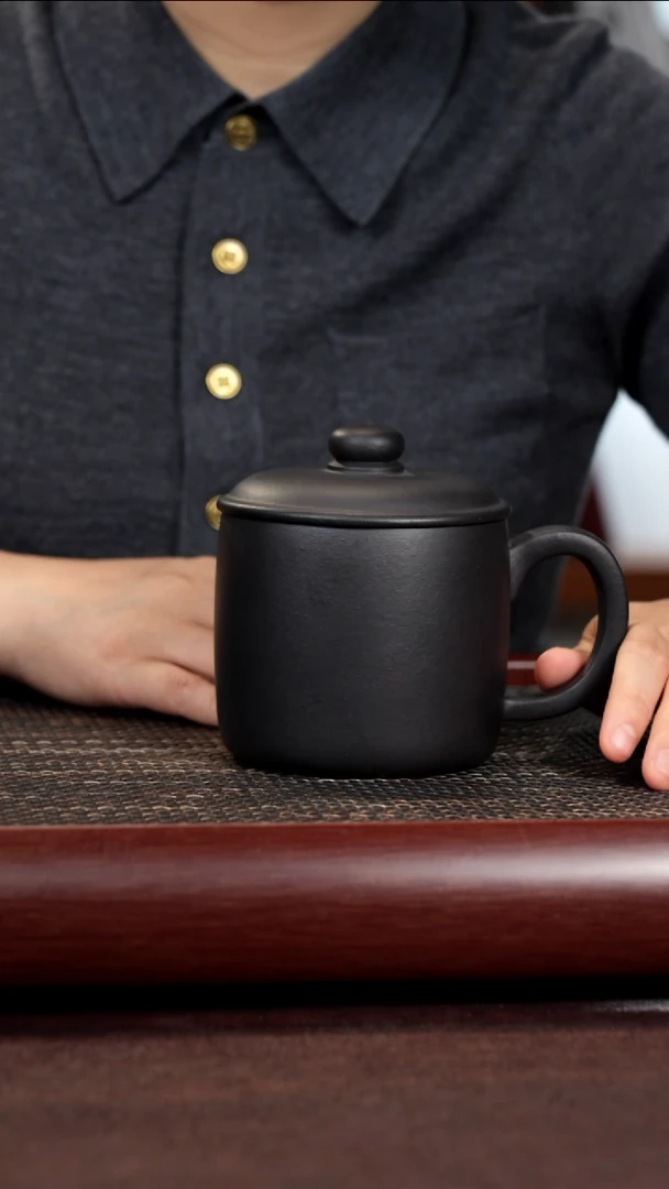 茶杯紫砂捂灰中槽清墩墩杯