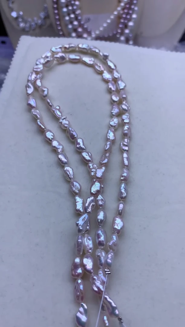 【闪购商品】淡水珍珠项链银S925镶嵌多发其一