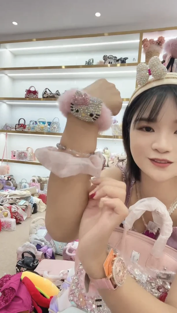 PVC格格家定制女包5547 毛毛发圈