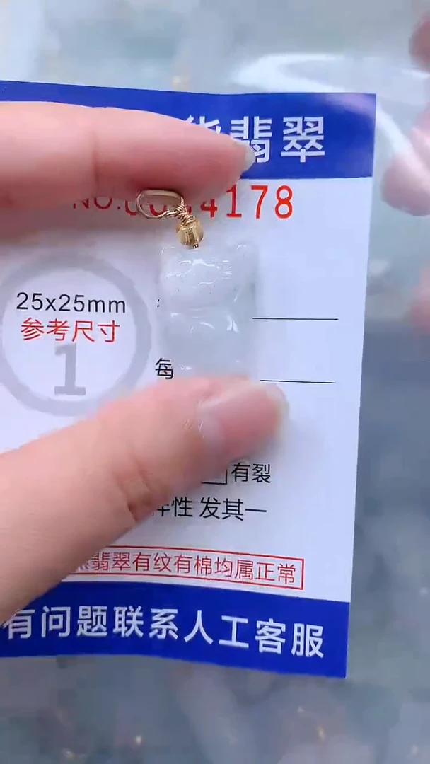 翡翠未镶嵌吊坠(不含链)1