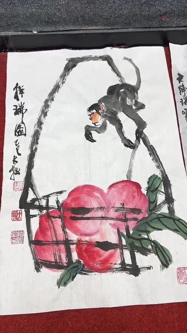 国画周大拙/国画/花鸟
