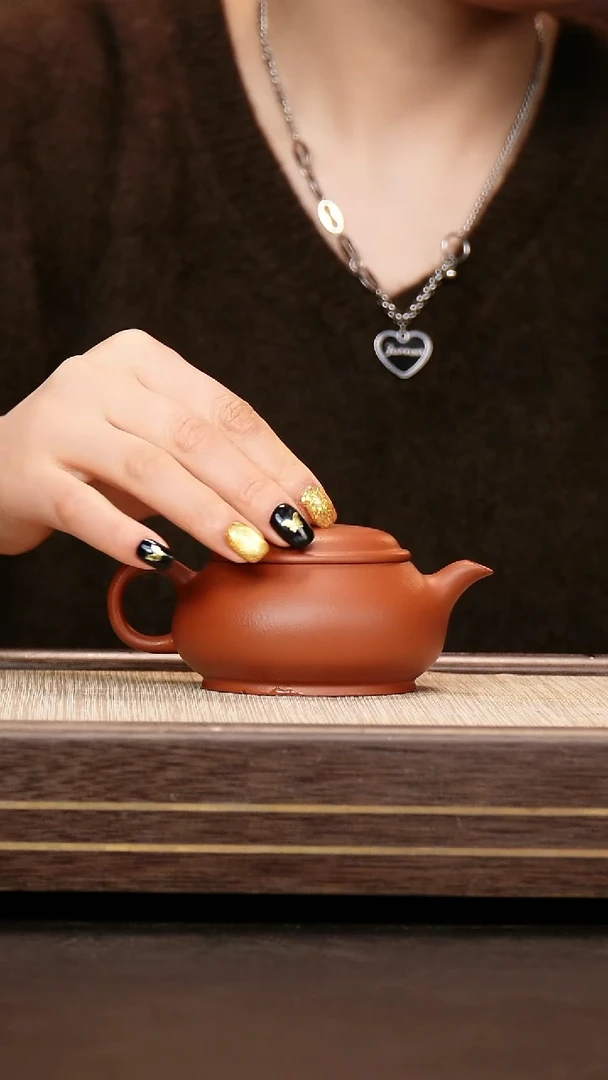 茶壶紫砂小煤窑朱泥 明炉170cc左右