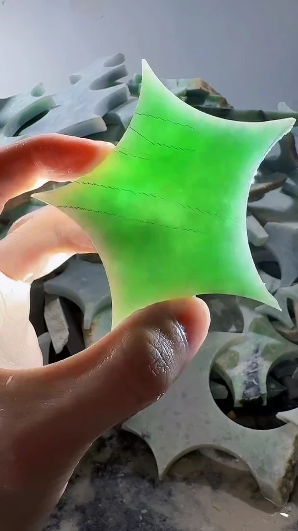 裸石翡翠缅甸翡翠A货文6425