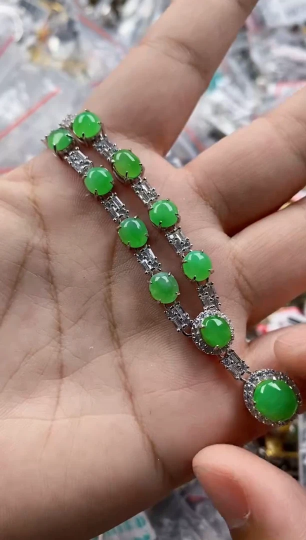 银S925镶嵌戒指翡翠222    3