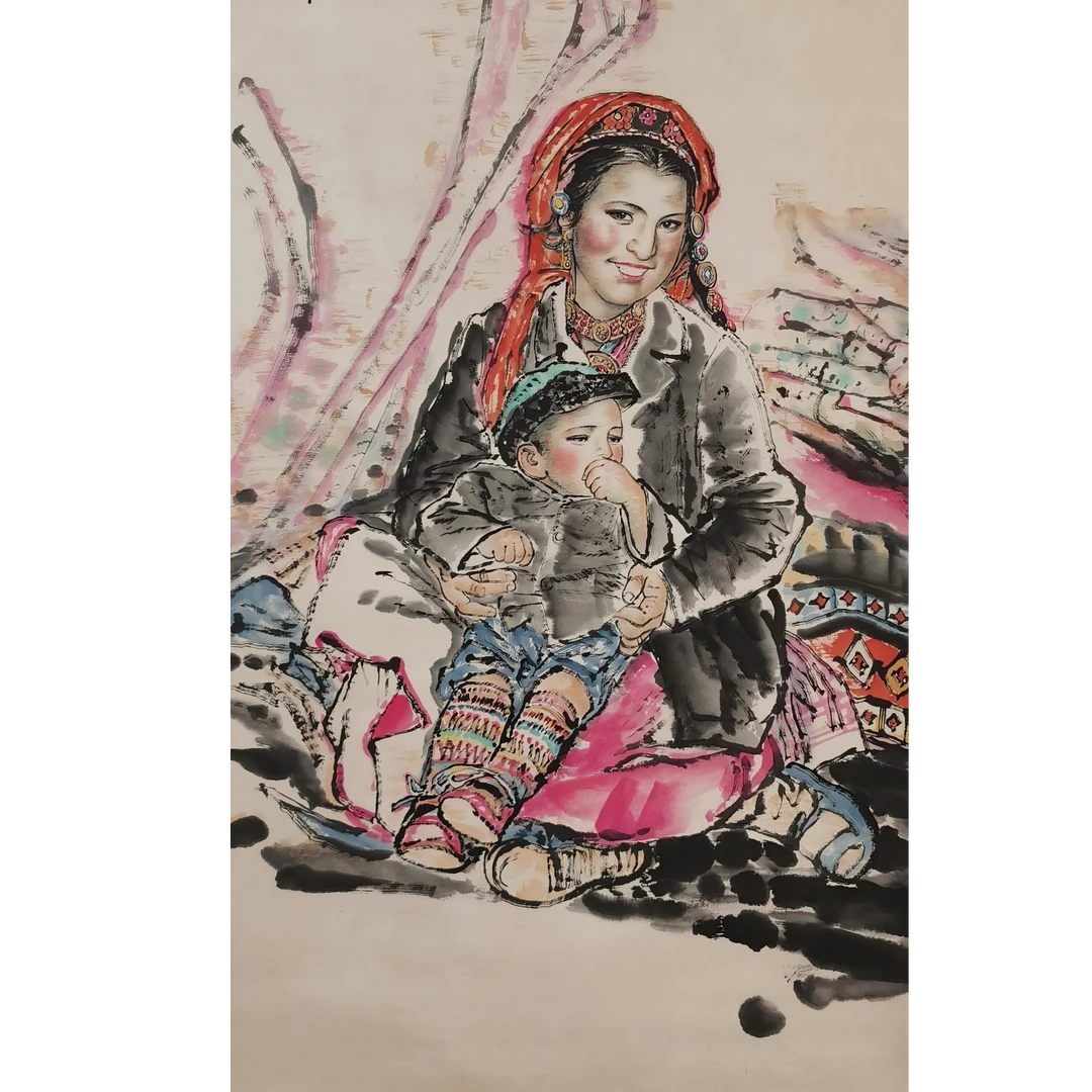 【辽拍】V250709-2-802《人物》（8.7平尺)  纸本镜片 ws1226