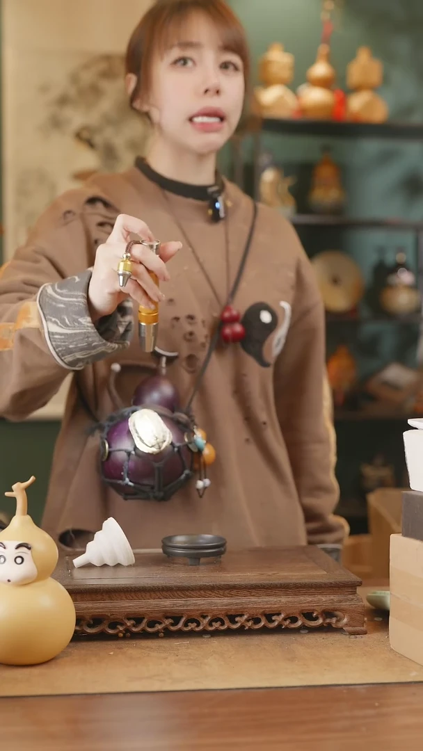 【闪购商品】224号精品天然大漆工艺防渗内胆酒葫芦~