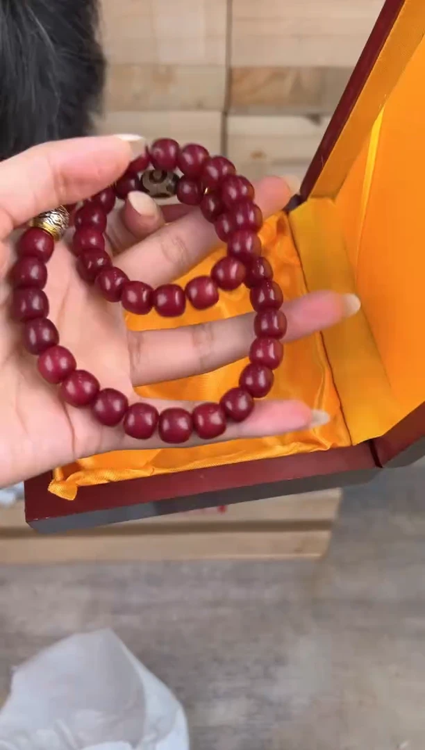 大唐红文玩阁天珠红玉菩提提链接@@YS895