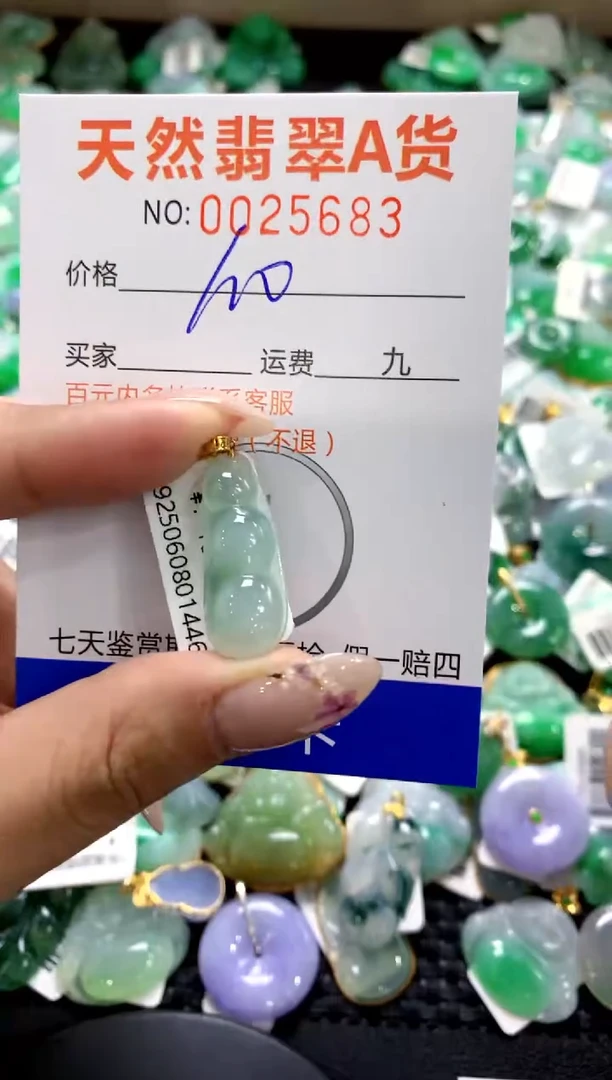 翡翠18K金镶嵌颈饰1111111111111111