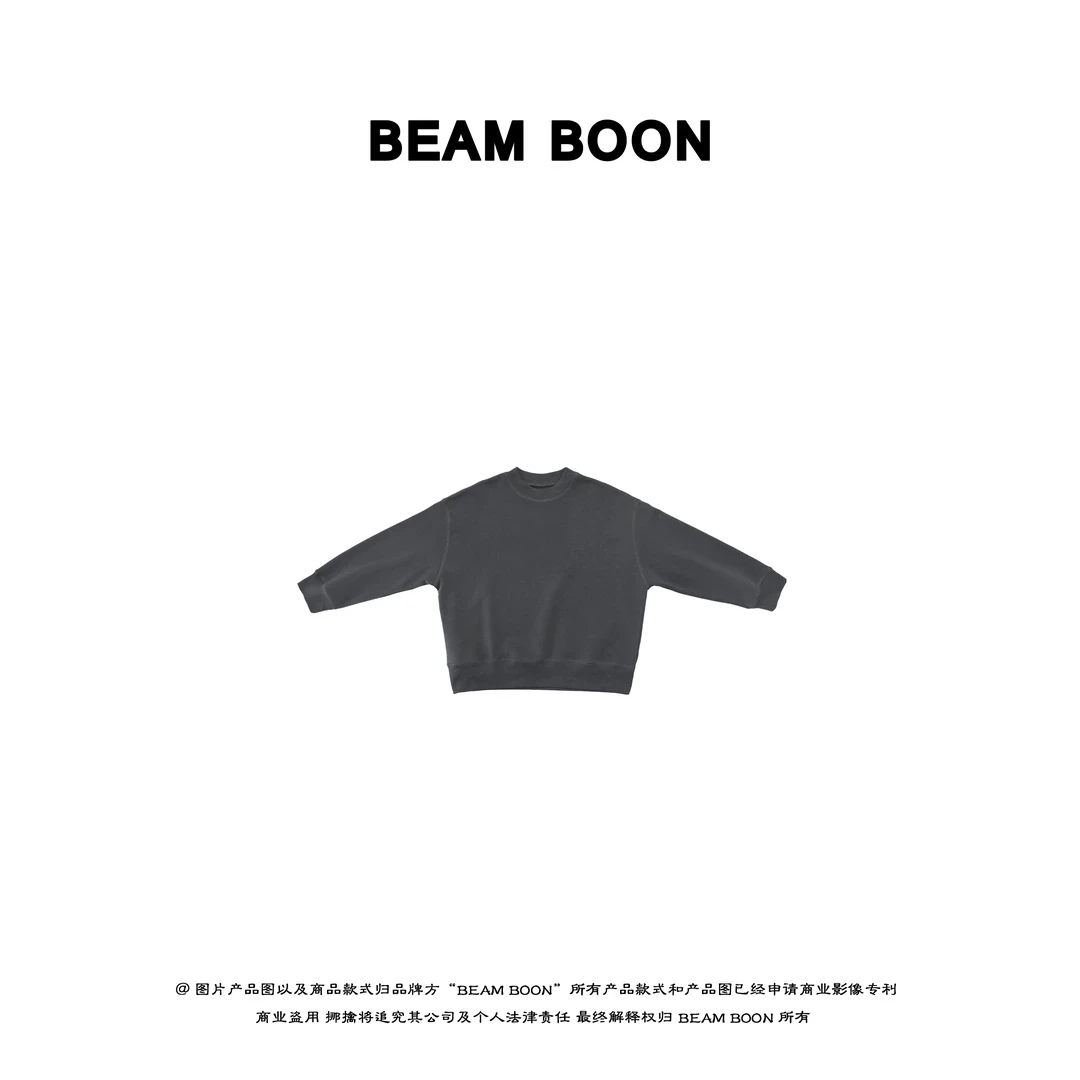 Beam Boon|  “暖阳肌理感” 进口32支加密精梳环纺宽松圆领卫衣