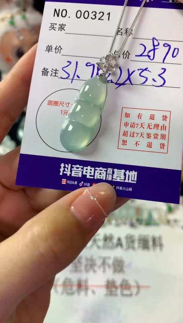 颈饰18K金镶嵌翡翠翡翠